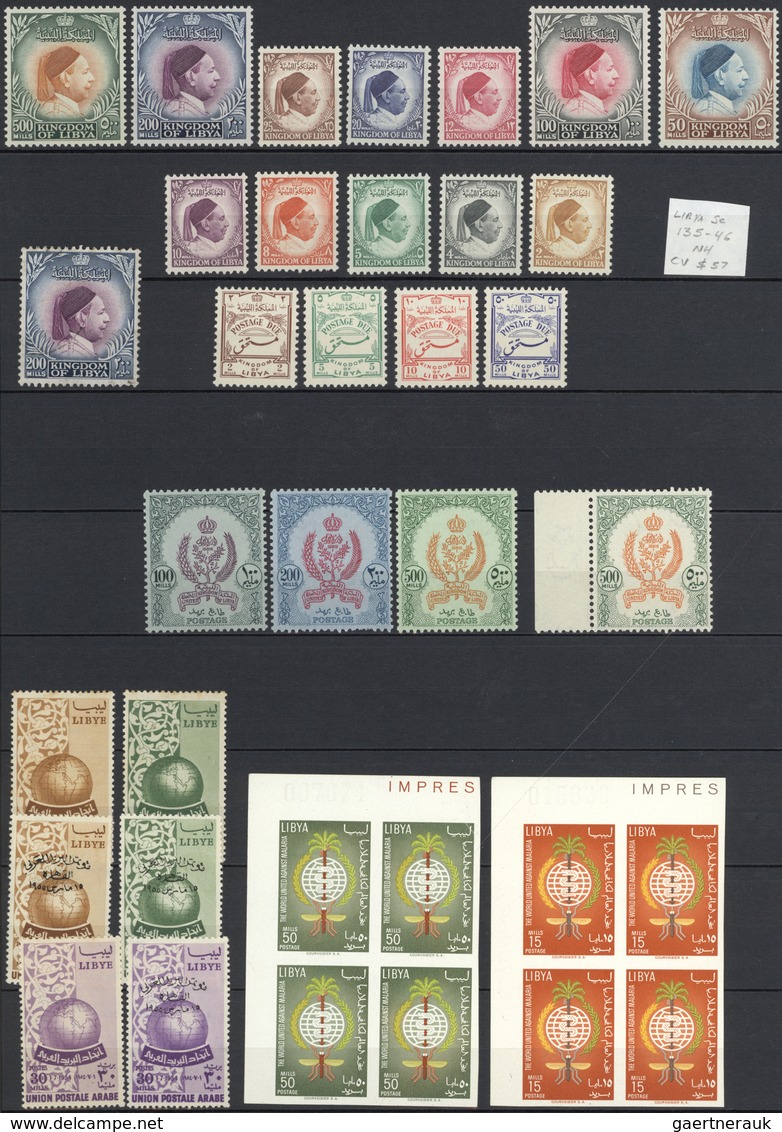 23491 Libyen: 1910-1977, Collection In Large Album Starting Italian Occupation Overprinted Issues Includin - Libye