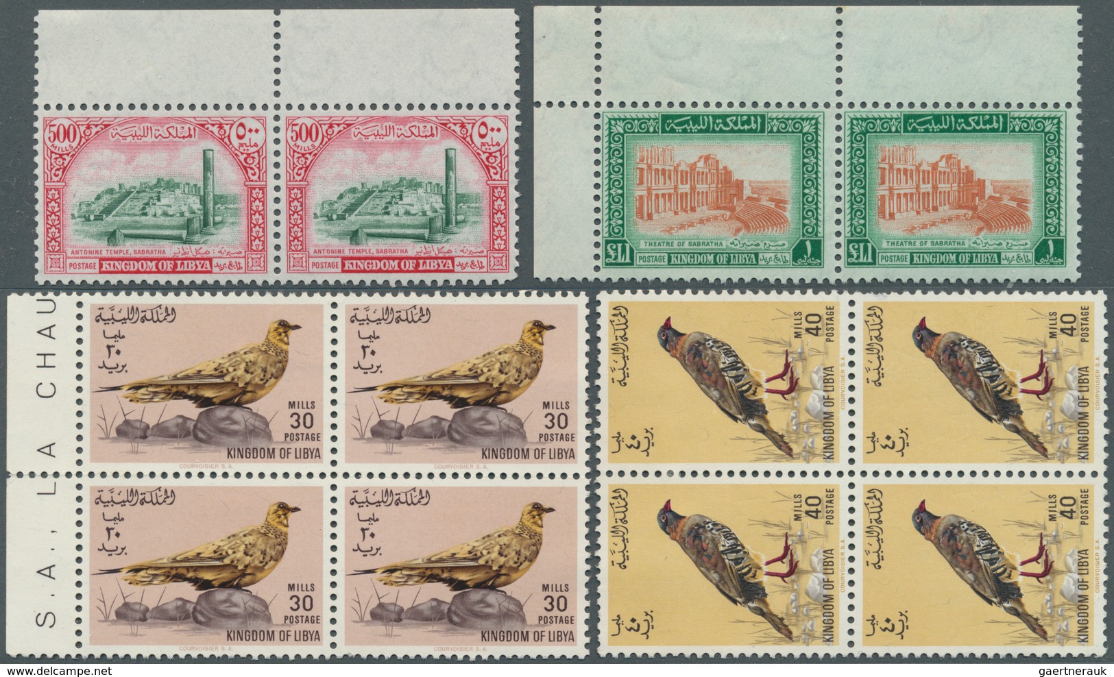 23499 Libyen: 1964/1969, Collection On Self-made Album Pages In Two Albums Collected Twice Mint/MNH And Us - Libye