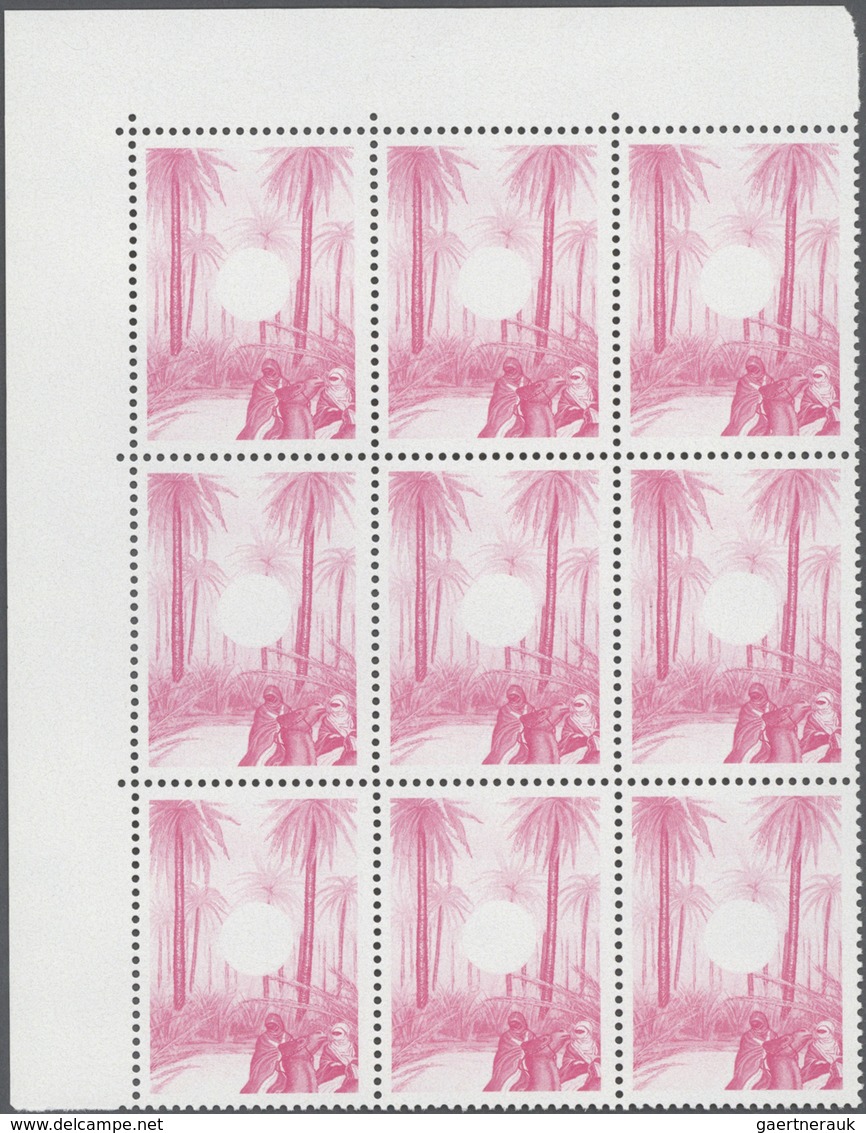 23502 Libyen: 1984/1991, Accumulation Of Apprx. 1.035 Perforted Progressive Colour Proofs (some Final Stag - Libye