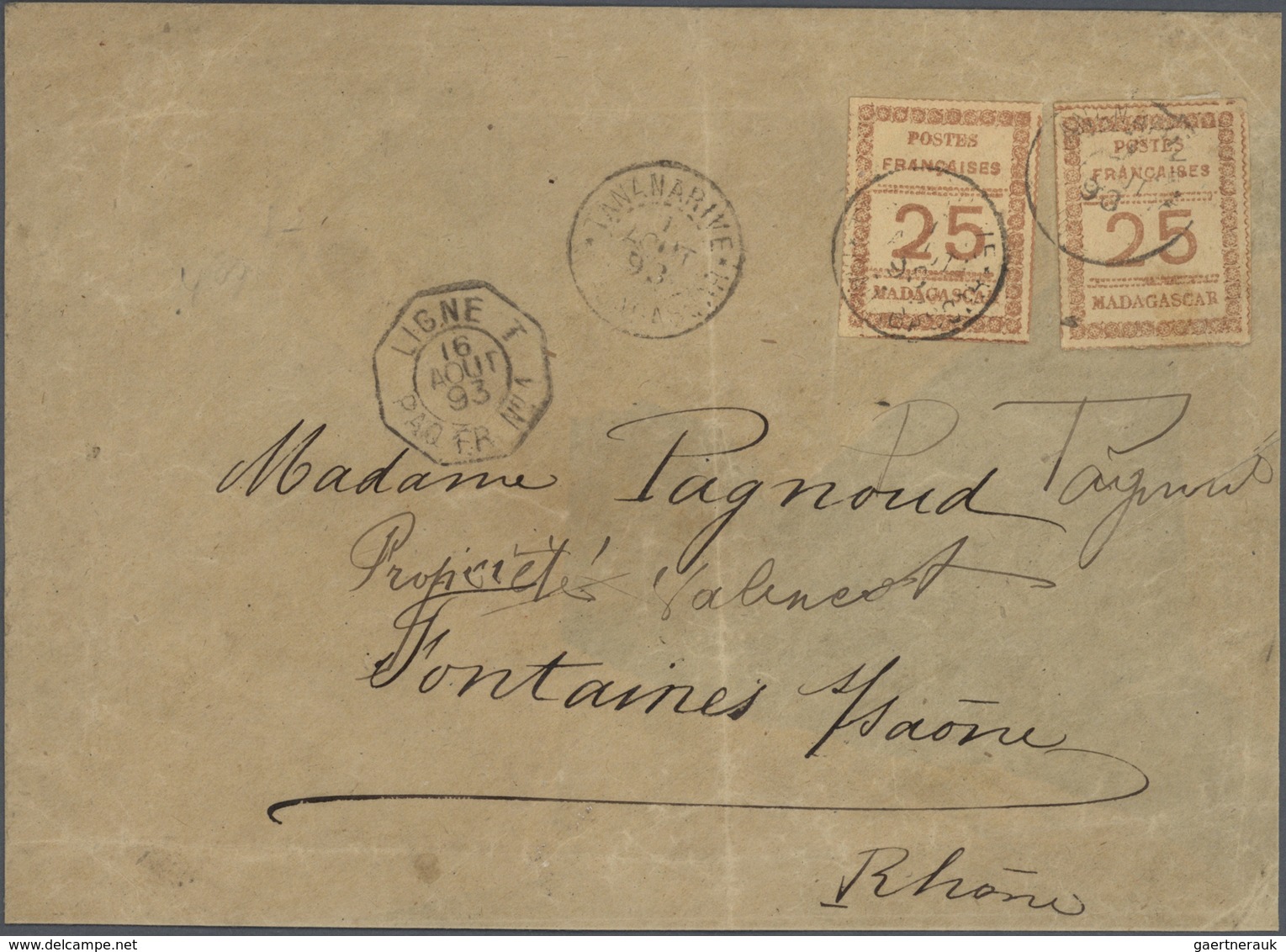 23512 Madagaskar: 1889/1910 (ca.), Madagascar/Dependencies, Comprehensive Collection In A Binder, Comprisi - Autres & Non Classés