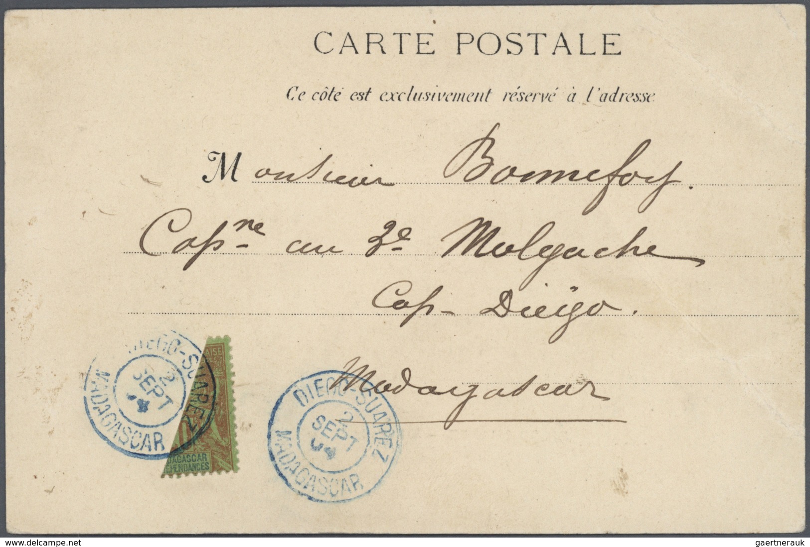 23512 Madagaskar: 1889/1910 (ca.), Madagascar/Dependencies, Comprehensive Collection In A Binder, Comprisi - Autres & Non Classés