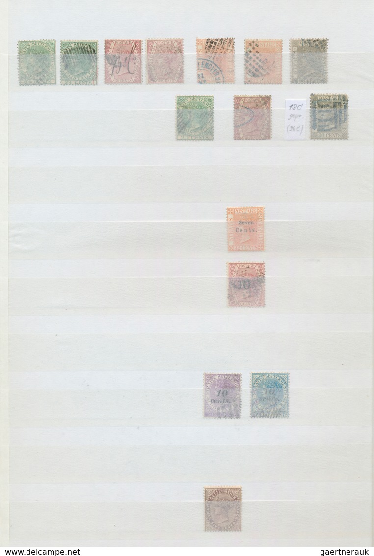 23515 Malaiische Staaten - Straits Settlements: 1867/1945, Used And Mint Collection On Stocksheets, From 1 - Straits Settlements