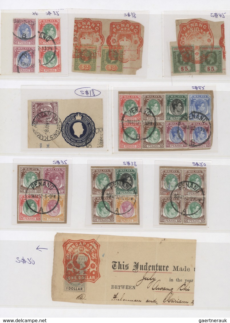 23516 Malaiische Staaten - Straits Settlements: 1870/1950 (ca.), Mainly Used Accumulation Of Some Hundred - Straits Settlements