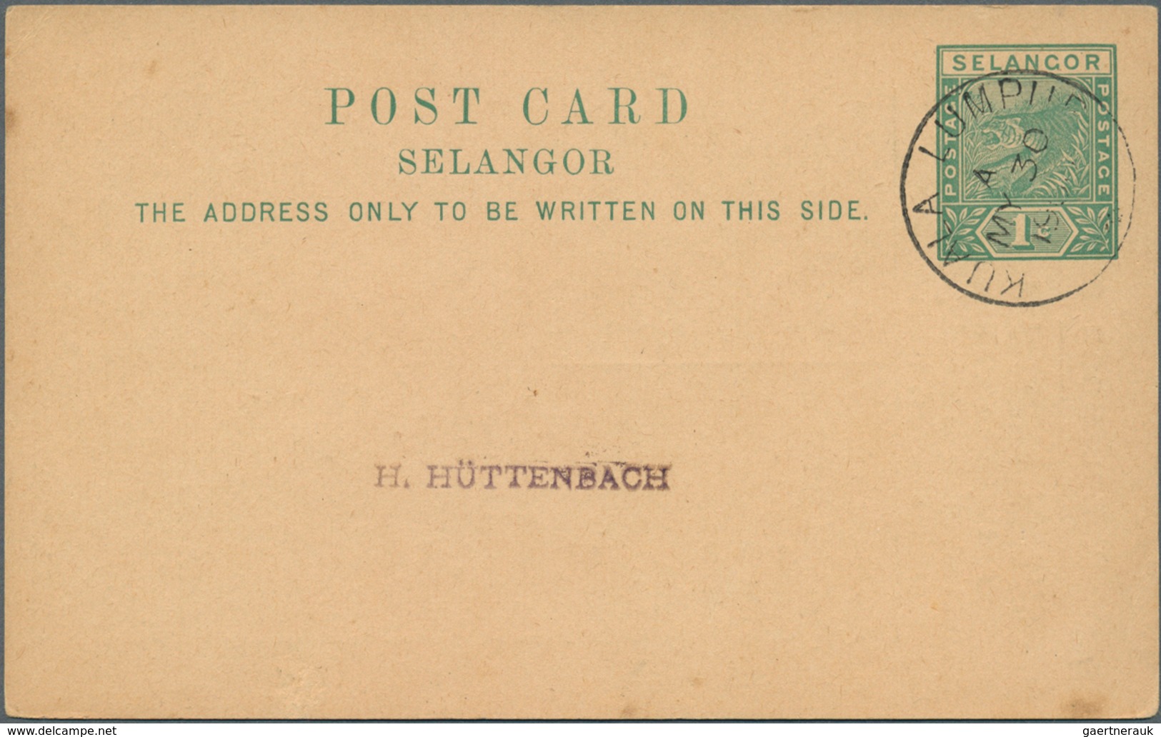 23530 Malaiische Staaten: 1879-1950's: Collection of 34 postal stationery cards, two envelopes and front o