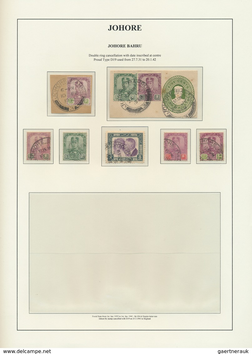 23535 Malaiische Staaten: 1900/1980 (ca.), Mainly Before 1950, Sophisticated Balance On Stocksheets/album - Federated Malay States