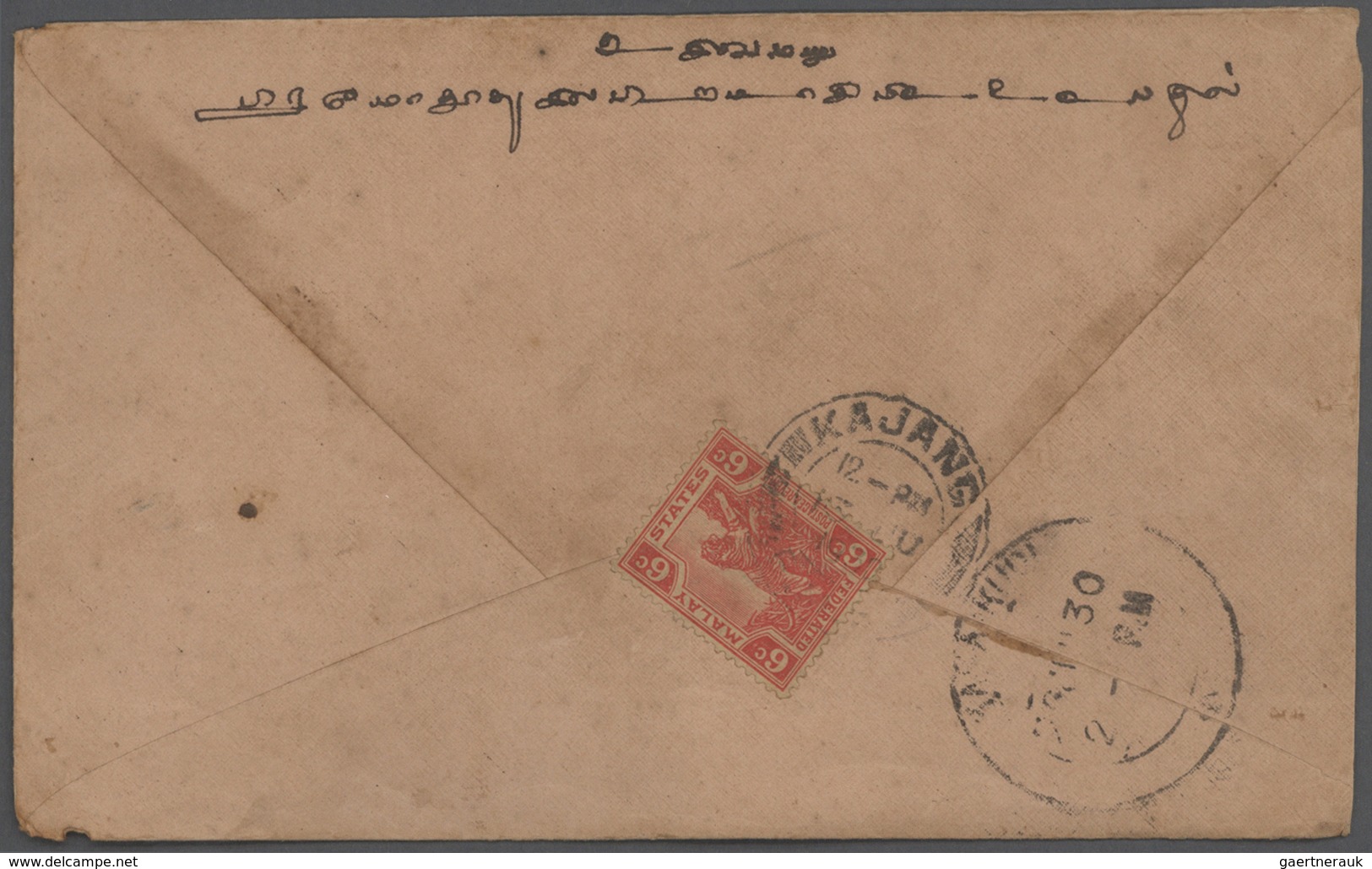 23567 Malaiische Staaten - Selangor: 1910's-1930's (mostly): More Than 240 Covers And (few) Postal Station - Selangor