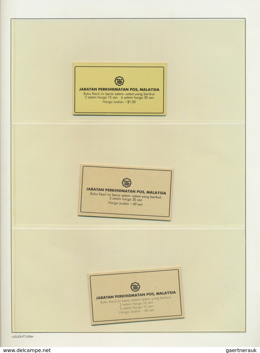 23573 Malaiische Staaten - Selangor: 1971/1990 (ca.), Assortment Of 17 Booklets "Butterflies", "Flowers" A - Selangor