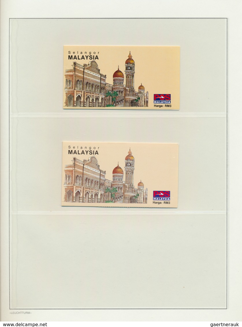 23573 Malaiische Staaten - Selangor: 1971/1990 (ca.), Assortment Of 17 Booklets "Butterflies", "Flowers" A - Selangor