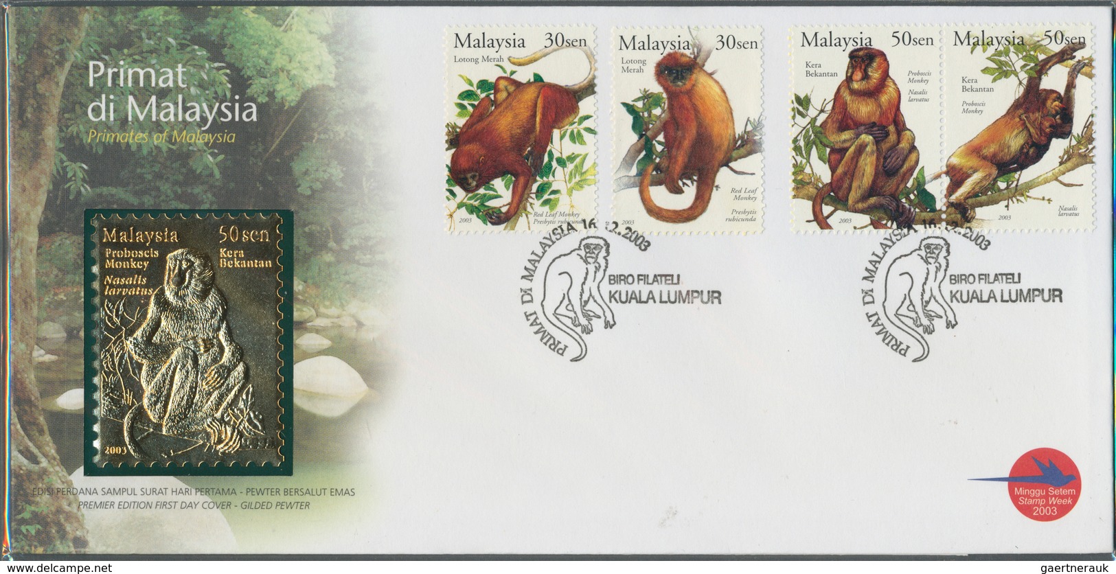 23581 Malaysia: 1980's-2000's: More Than 160 FDCs And Special Covers As 2000 Millennium, Of Many Different - Malaysia (1964-...)