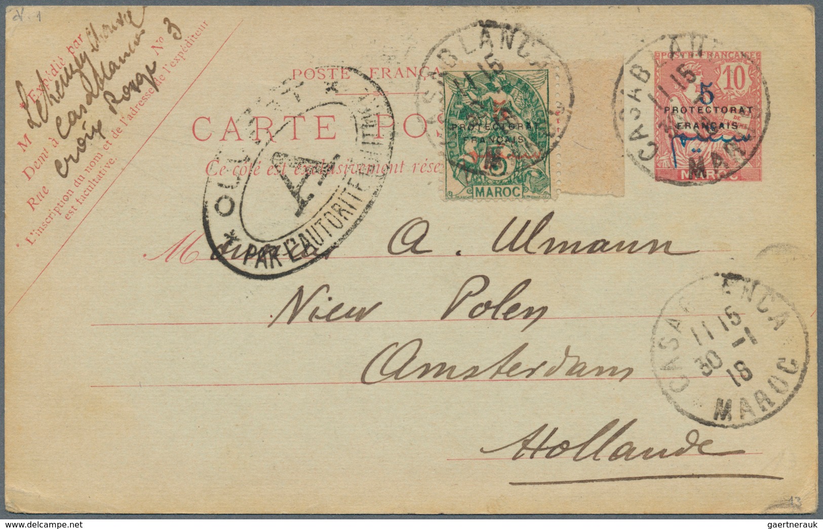 23585 Marokko: 1796 - 1987 Nice Collection Of 112 Covers, Postal Stationery's And PPC's With Good Franking - Maroc (1956-...)
