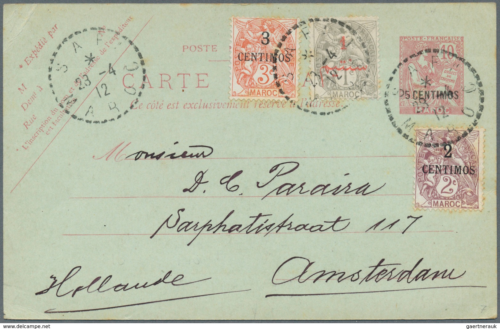 23585 Marokko: 1796 - 1987 nice collection of 112 covers, Postal stationery's and PPC's with good franking