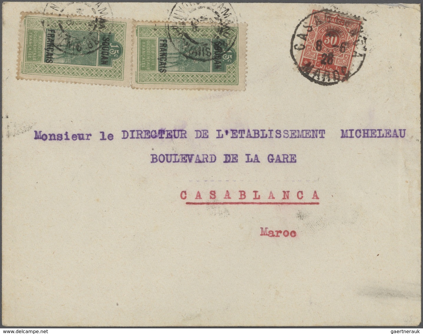 23586 Marokko: 1890/1970 (ca.), comprehensive collection with main value in the apprx. 340 covers/cards/st