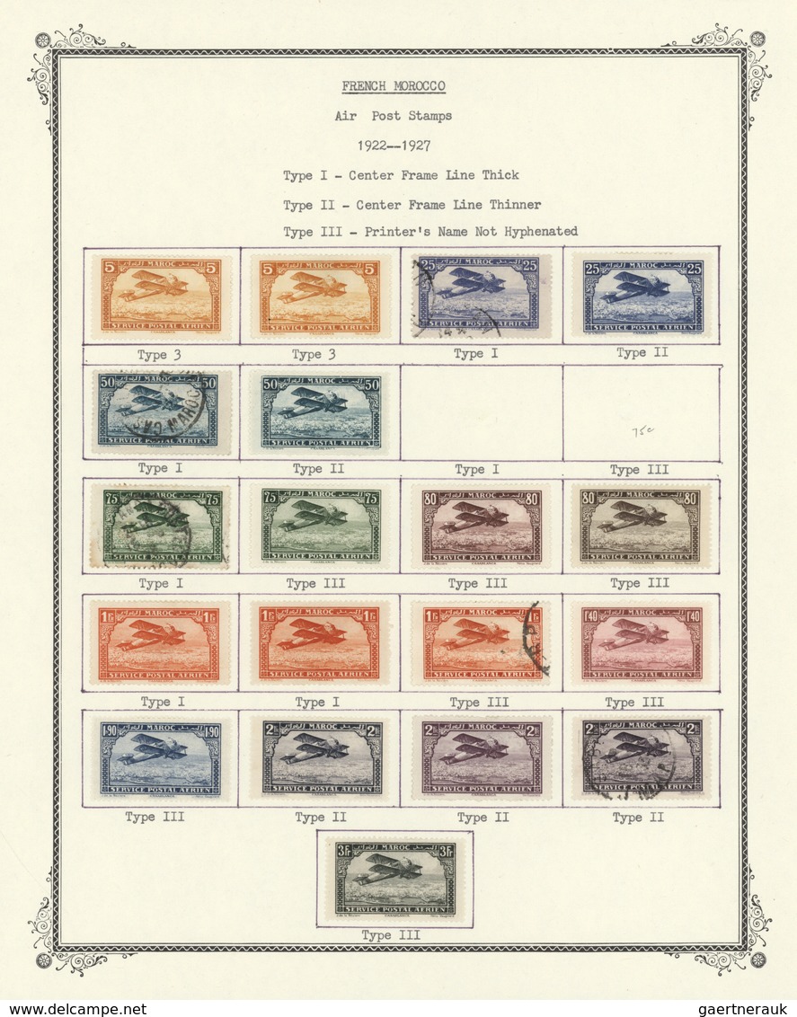 23588 Marokko: 1891/1960, Mint And Used Collection On Album Pages Incl. Overprints, Definitive Sets, Comme - Maroc (1956-...)