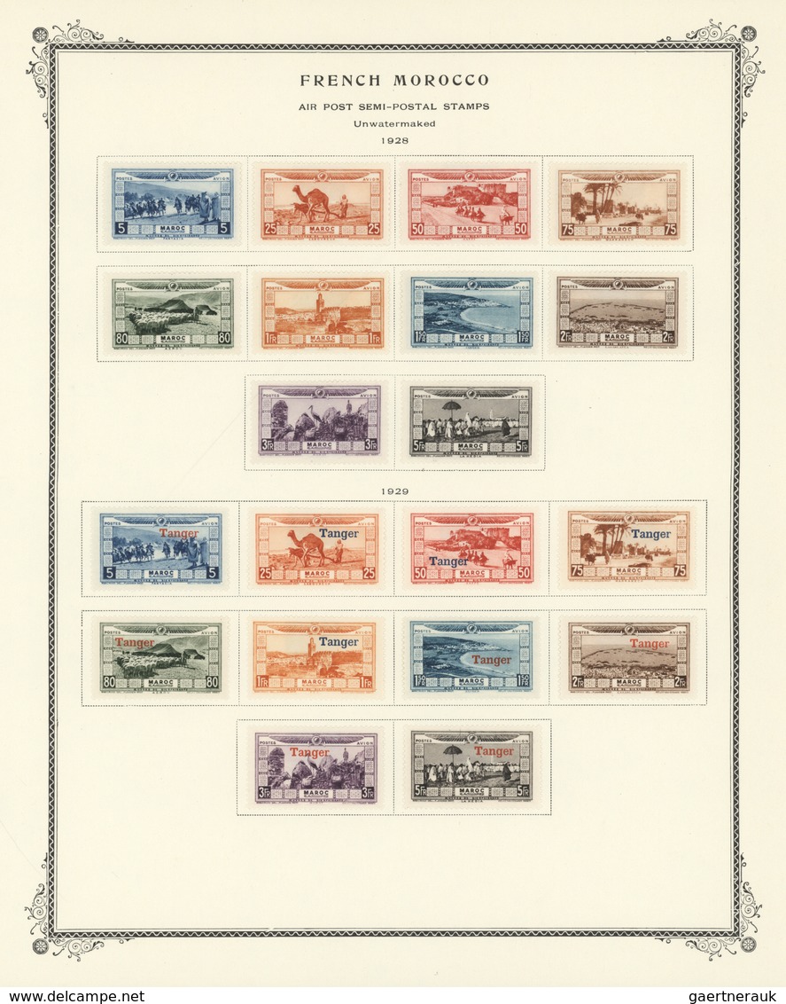 23588 Marokko: 1891/1960, Mint And Used Collection On Album Pages Incl. Overprints, Definitive Sets, Comme - Maroc (1956-...)