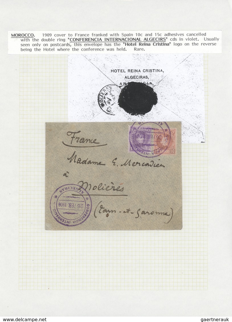 23593 Marokko: 1895/1950 (ca.), POSTAL HISTORY/CULTURE OF MOROCCO, A Magnificient Collection Of Apprx. 1.4 - Maroc (1956-...)