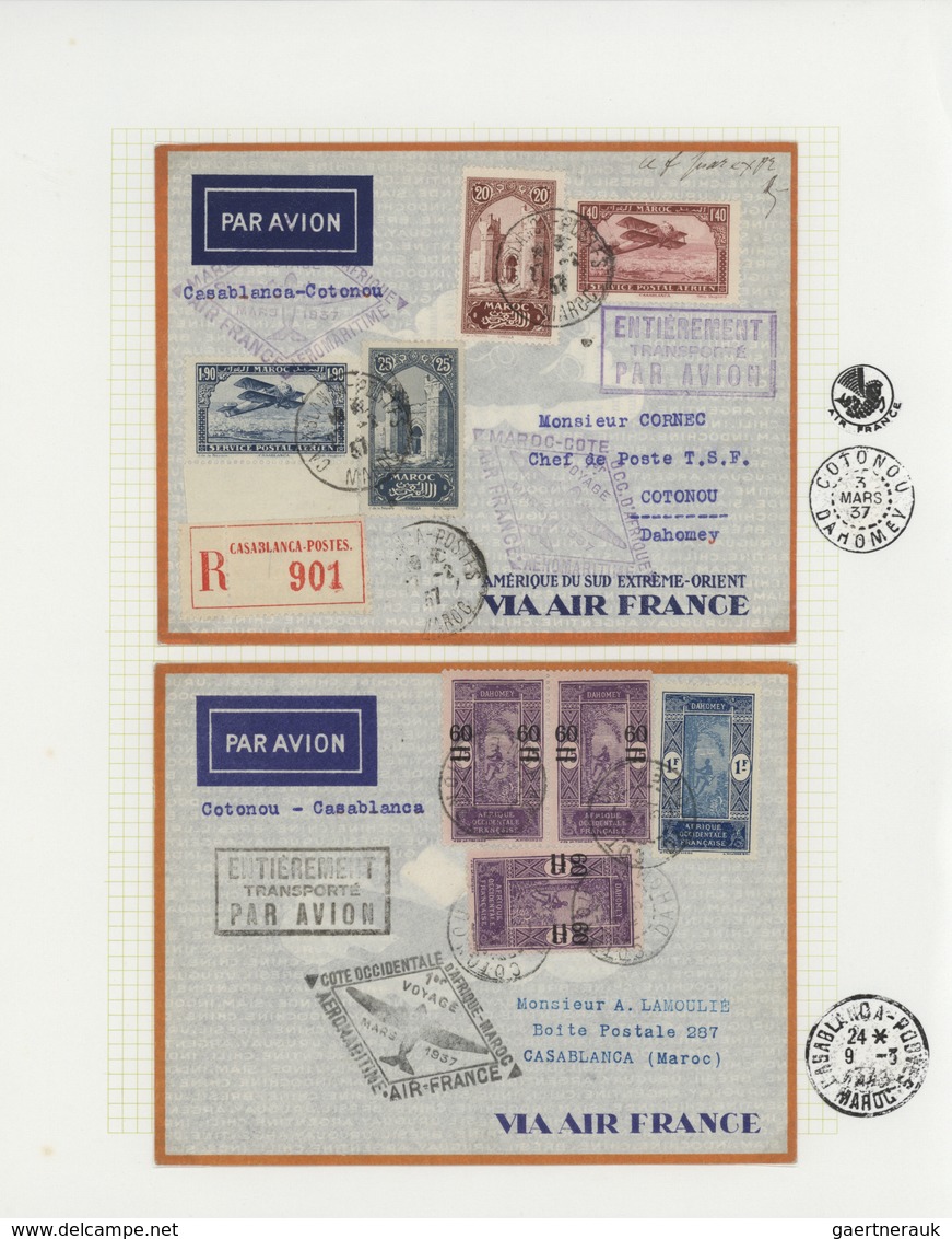 23593 Marokko: 1895/1950 (ca.), POSTAL HISTORY/CULTURE OF MOROCCO, a magnificient collection of apprx. 1.4