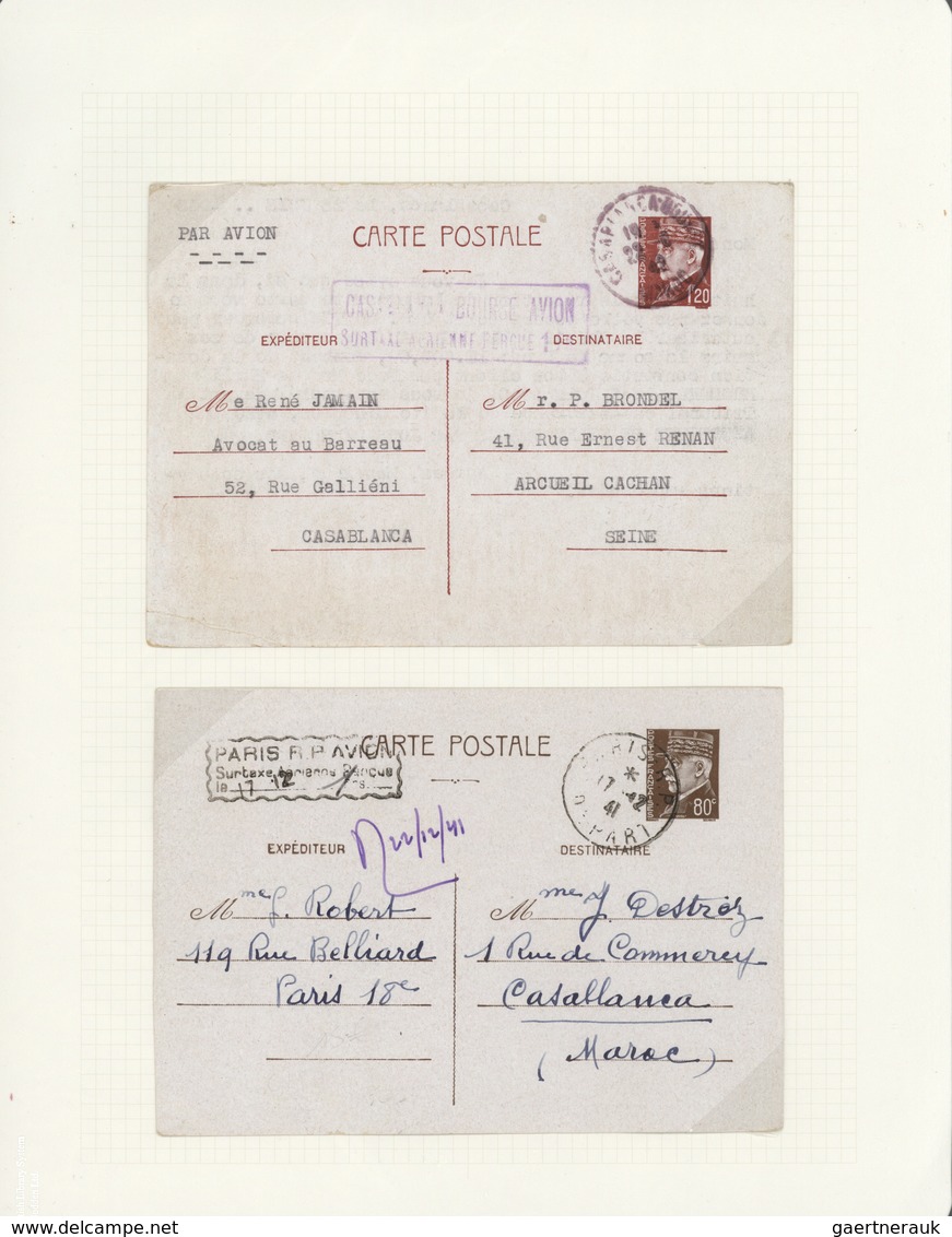 23593 Marokko: 1895/1950 (ca.), POSTAL HISTORY/CULTURE OF MOROCCO, a magnificient collection of apprx. 1.4