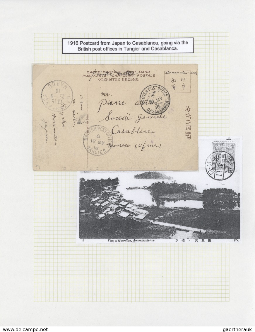 23593 Marokko: 1895/1950 (ca.), POSTAL HISTORY/CULTURE OF MOROCCO, a magnificient collection of apprx. 1.4