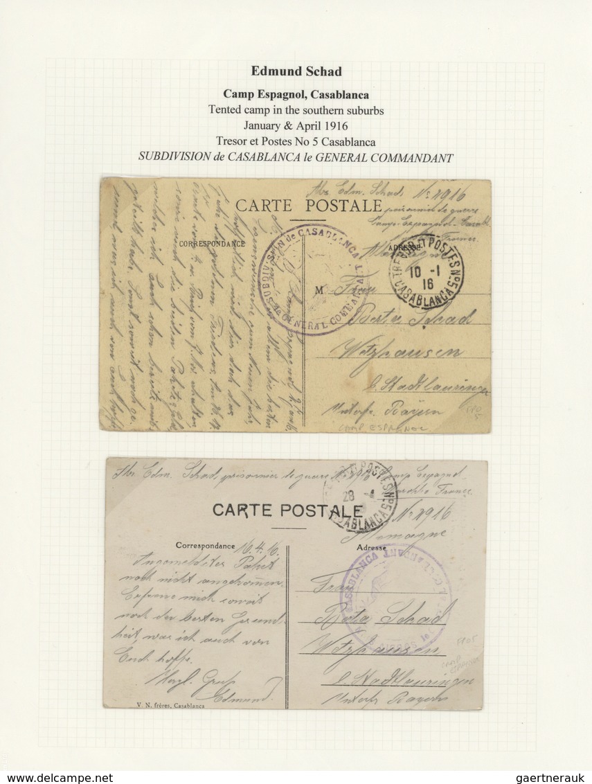 23593 Marokko: 1895/1950 (ca.), POSTAL HISTORY/CULTURE OF MOROCCO, a magnificient collection of apprx. 1.4