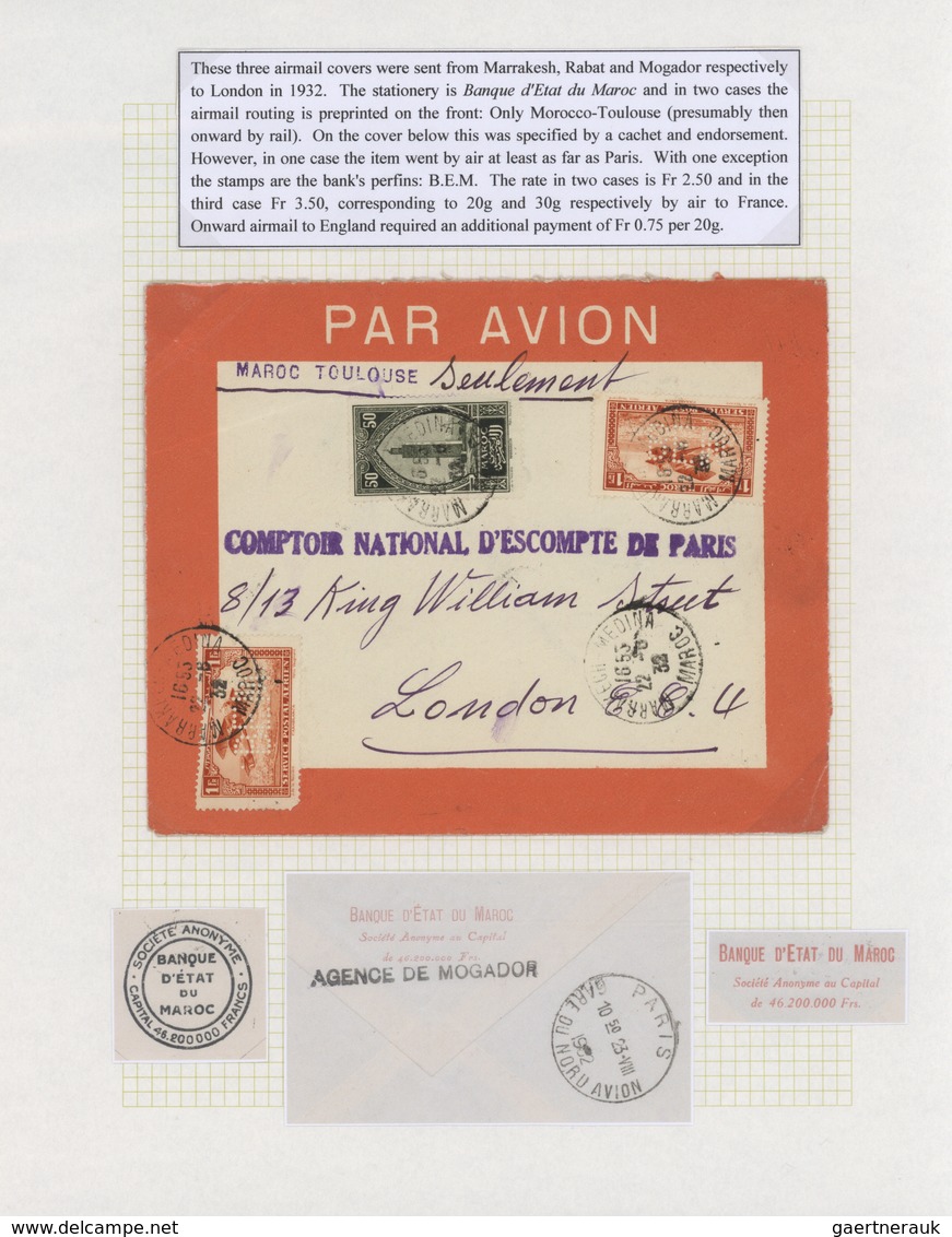 23593 Marokko: 1895/1950 (ca.), POSTAL HISTORY/CULTURE OF MOROCCO, a magnificient collection of apprx. 1.4