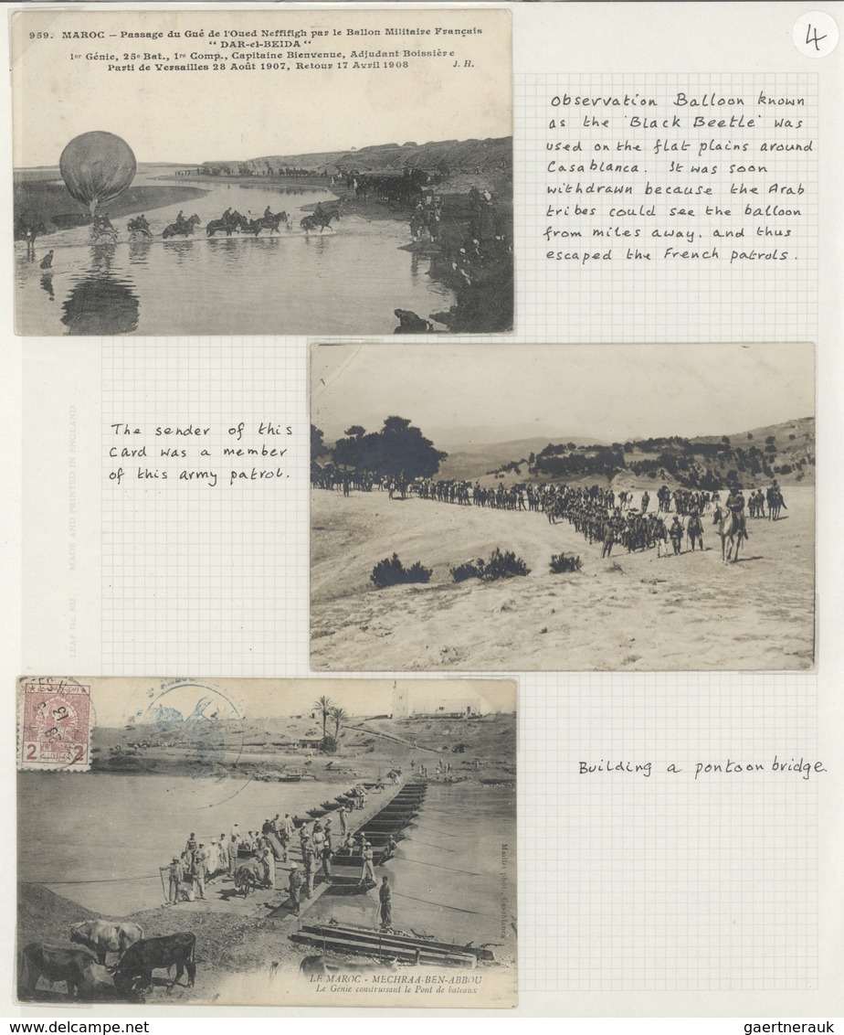 23593 Marokko: 1895/1950 (ca.), POSTAL HISTORY/CULTURE OF MOROCCO, a magnificient collection of apprx. 1.4