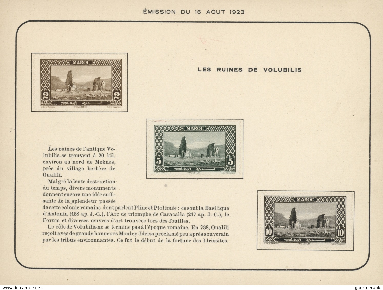 23599 Marokko: 1917/1923, Collection Of 16 Announcement/presentation Cards (sized 17:12,8 Cm), Bearing 52 - Maroc (1956-...)