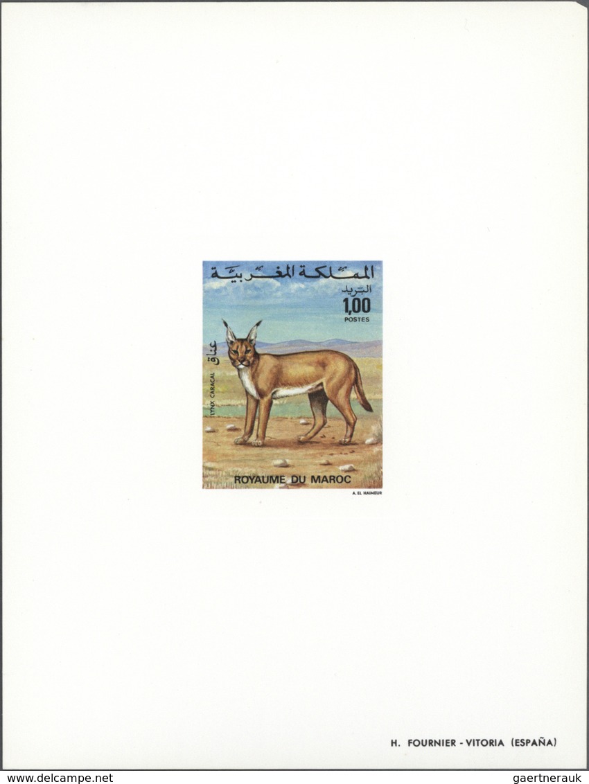 23615 Marokko: 1956/1994, Collection Of Apprx. 750 EPREUVE DE LUXE In Three Albums, Apparently Only Differ - Maroc (1956-...)