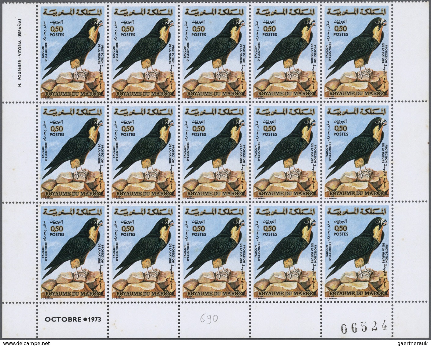 23618 Marokko: 1960/1985 (ca.), Comprehensive U/m Accumulation Of Large Units/sheets, Also Overprints, Att - Maroc (1956-...)