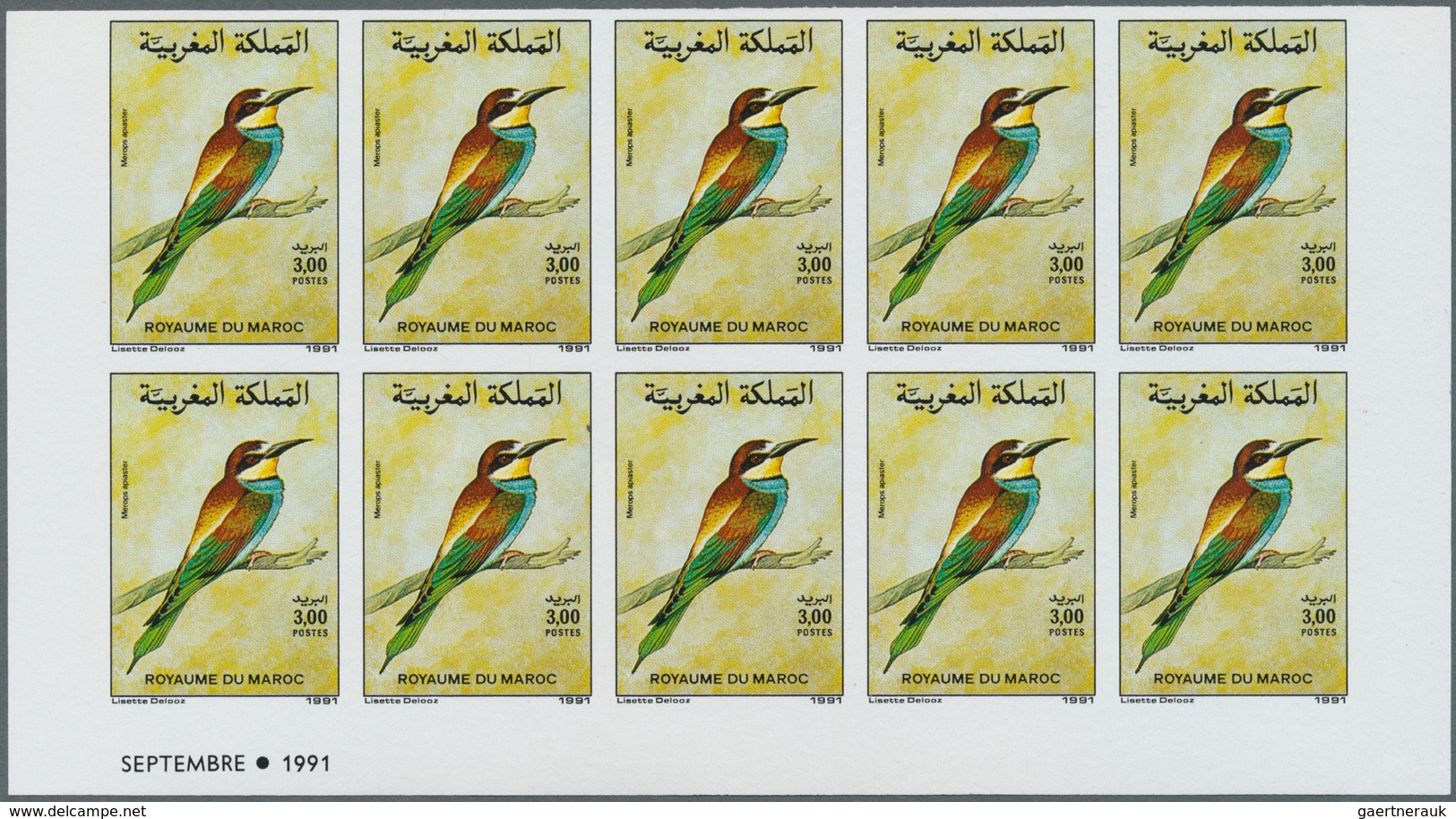 23636 Marokko: 1978/1991, U/m Accumulation Of Apprx. 340 IMPERFORATE Stamps, All Of Them Within Units Incl - Maroc (1956-...)