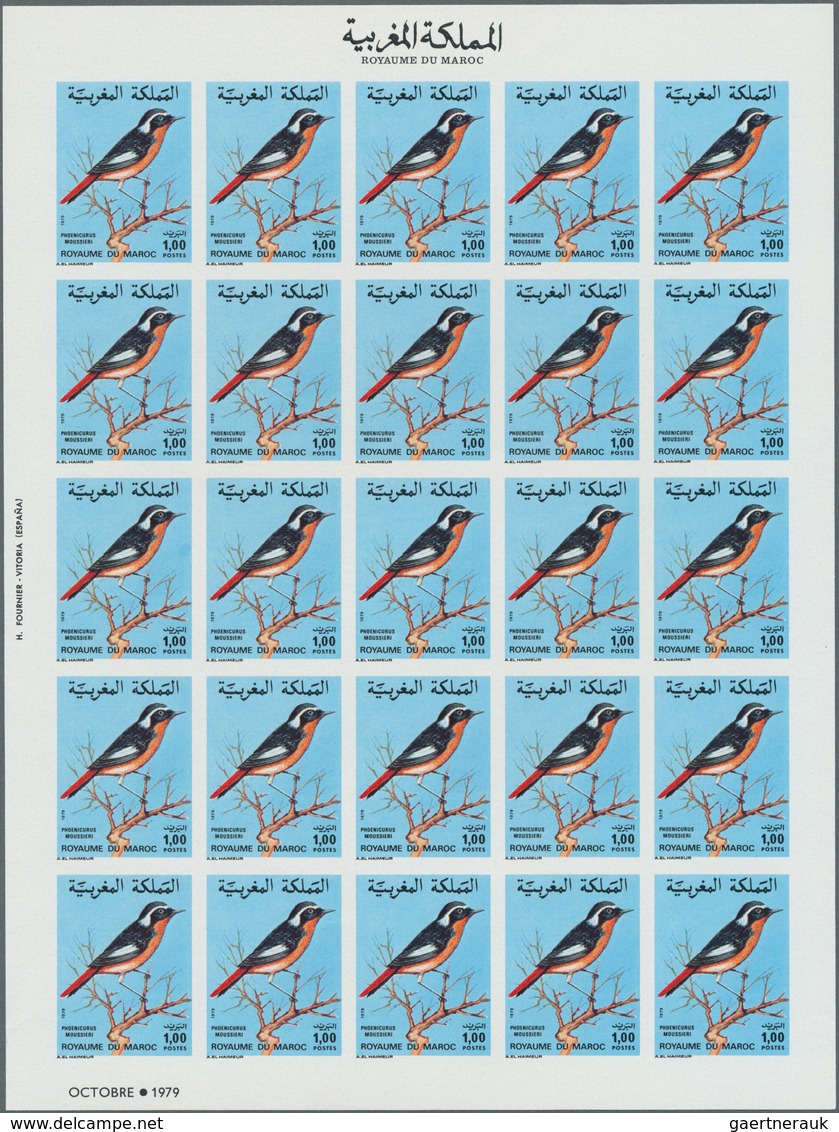 23636 Marokko: 1978/1991, U/m Accumulation Of Apprx. 340 IMPERFORATE Stamps, All Of Them Within Units Incl - Maroc (1956-...)