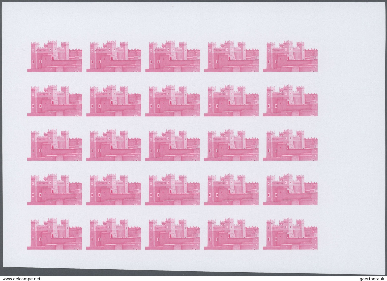 23638 Marokko: 1980, Progressive Proofs Set Of Sheets For The Issue SOUTH MOROCCAN ARCHITECTURE. The Issue - Maroc (1956-...)