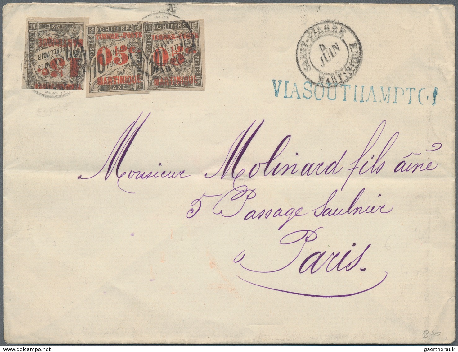 23642 Martinique: 1822/1913, collection of apprx. 114 covers/cards/stationeries, incl. some pre-philatelic