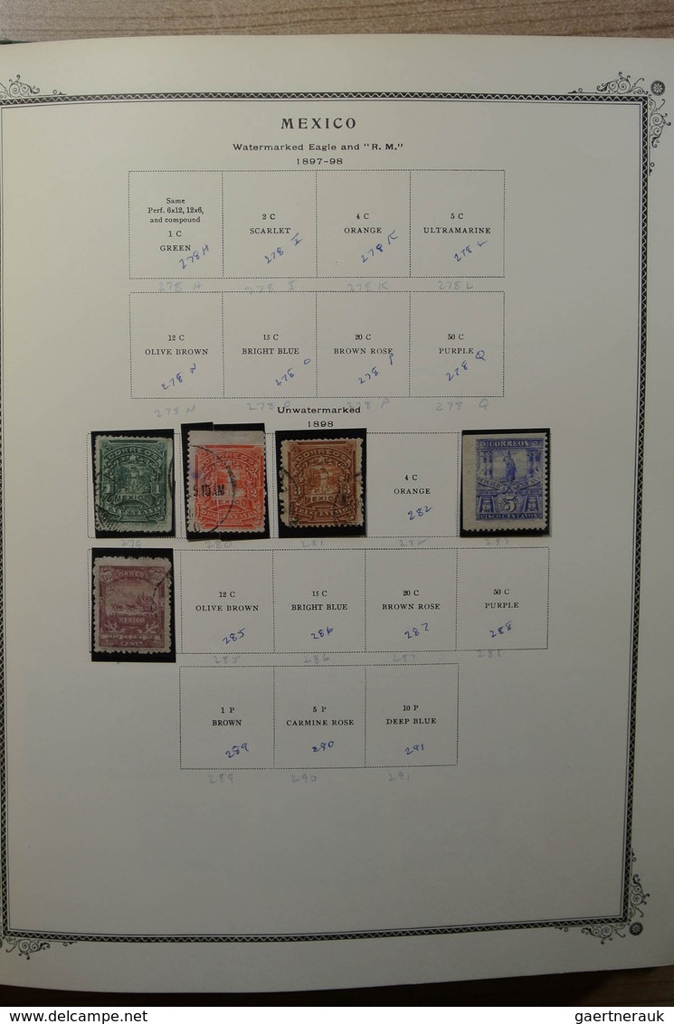 23653 Mexiko: 1856-1984. Well Filled, MNH, Mint Hinged And Used Collection Mexico 1856-1984 In Scott Album - Mexique