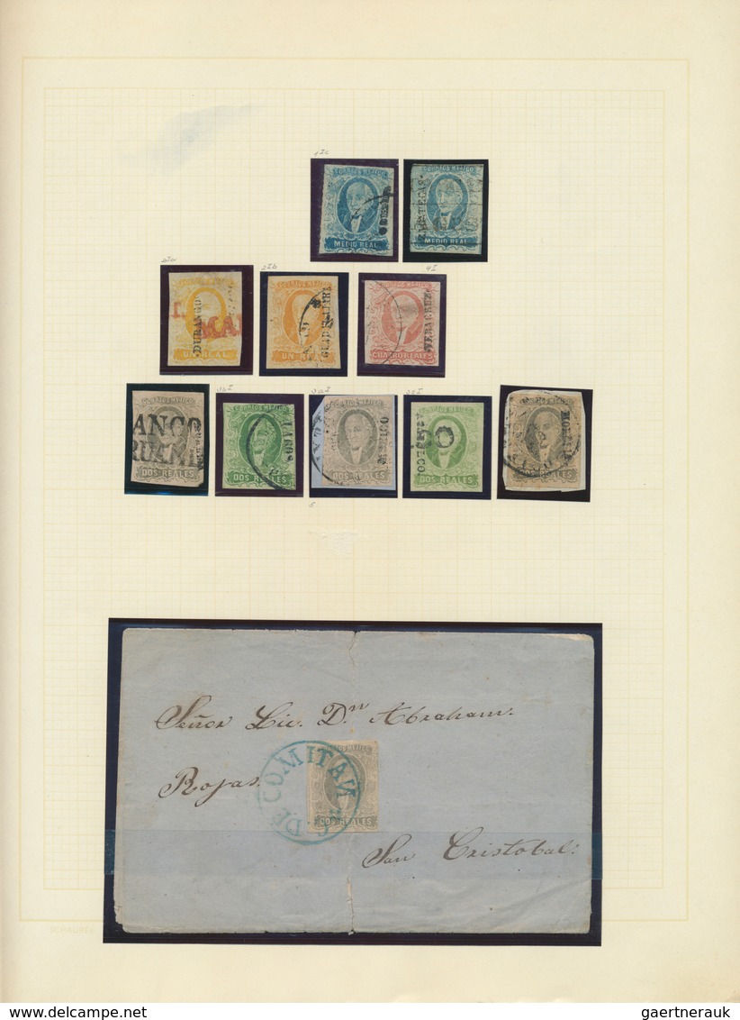 23654 Mexiko: 1856/1900 (ca.), Used And Mint Collection On Album Pages, Comprising A Nice Range Of Hidalgo - Mexico