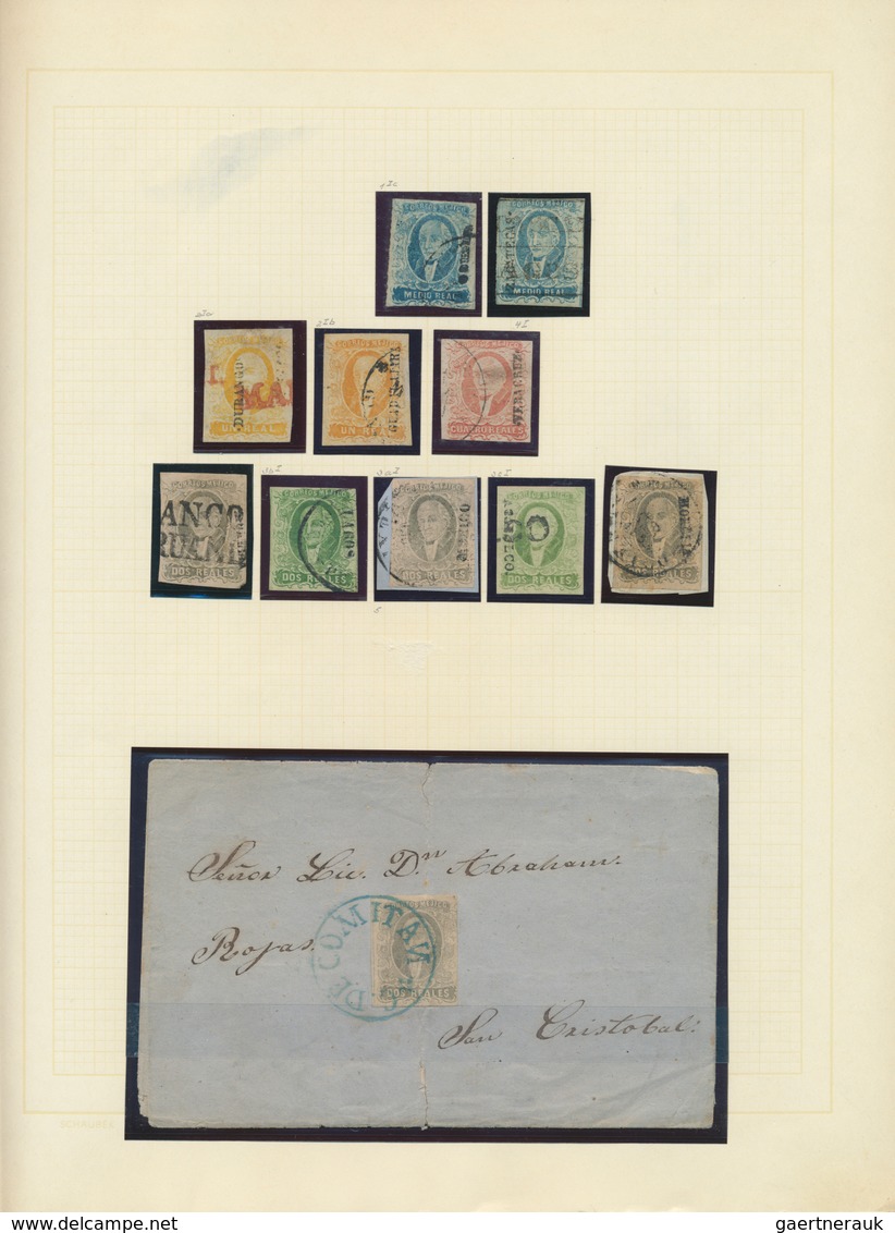 23654 Mexiko: 1856/1900 (ca.), Used And Mint Collection On Album Pages, Comprising A Nice Range Of Hidalgo - Mexique