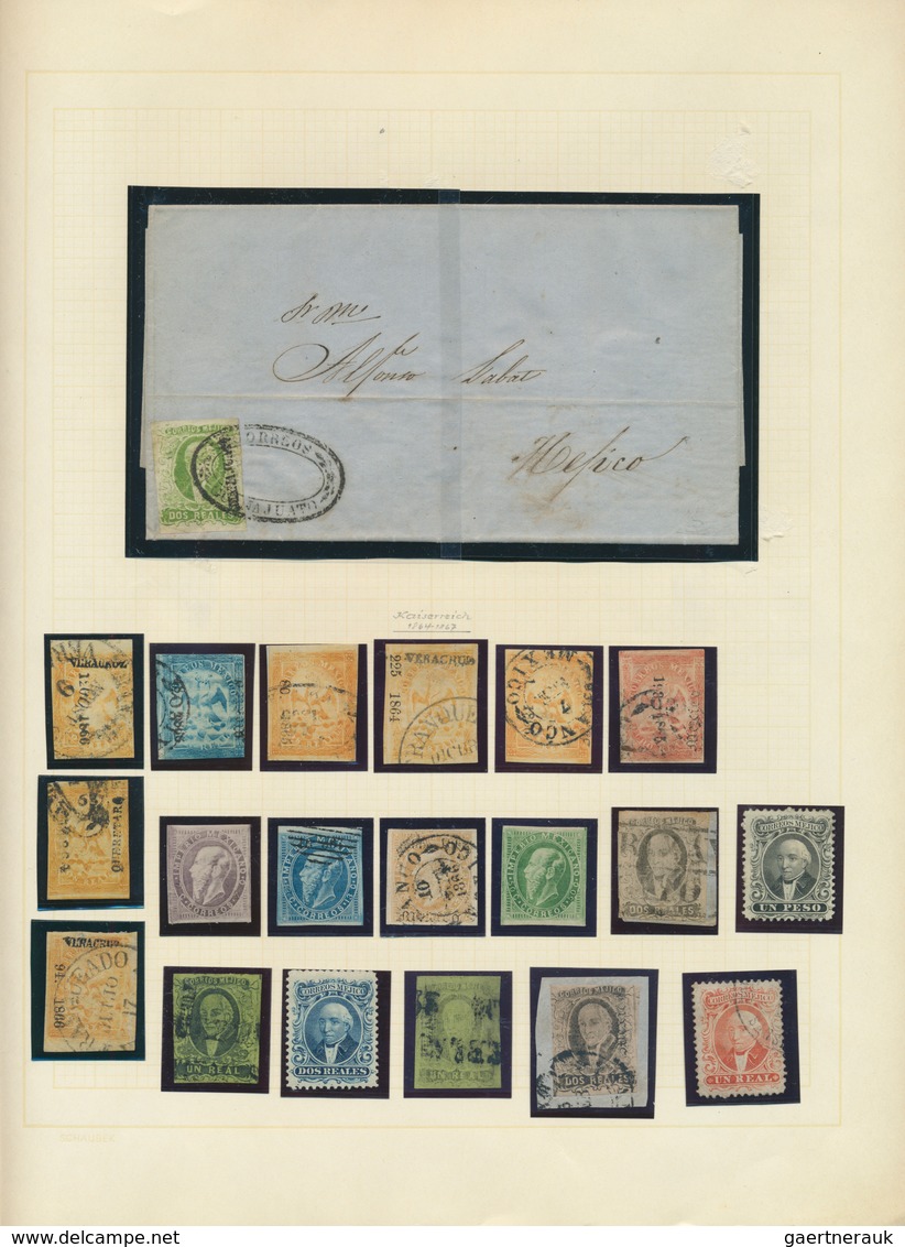 23654 Mexiko: 1856/1900 (ca.), Used And Mint Collection On Album Pages, Comprising A Nice Range Of Hidalgo - Mexico