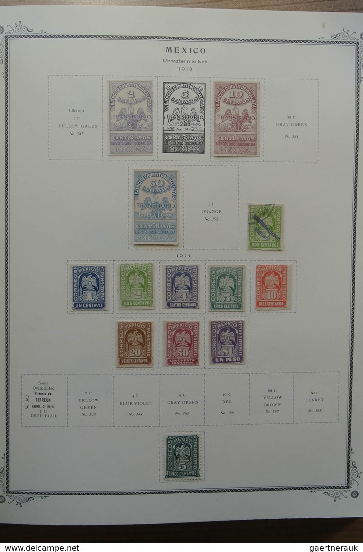 23659 Mexiko: 1870-1986. Nicely Filled, Mostly Mint Hinged Collection Mexico 1870-1986 In Fat Scott Album. - Mexique