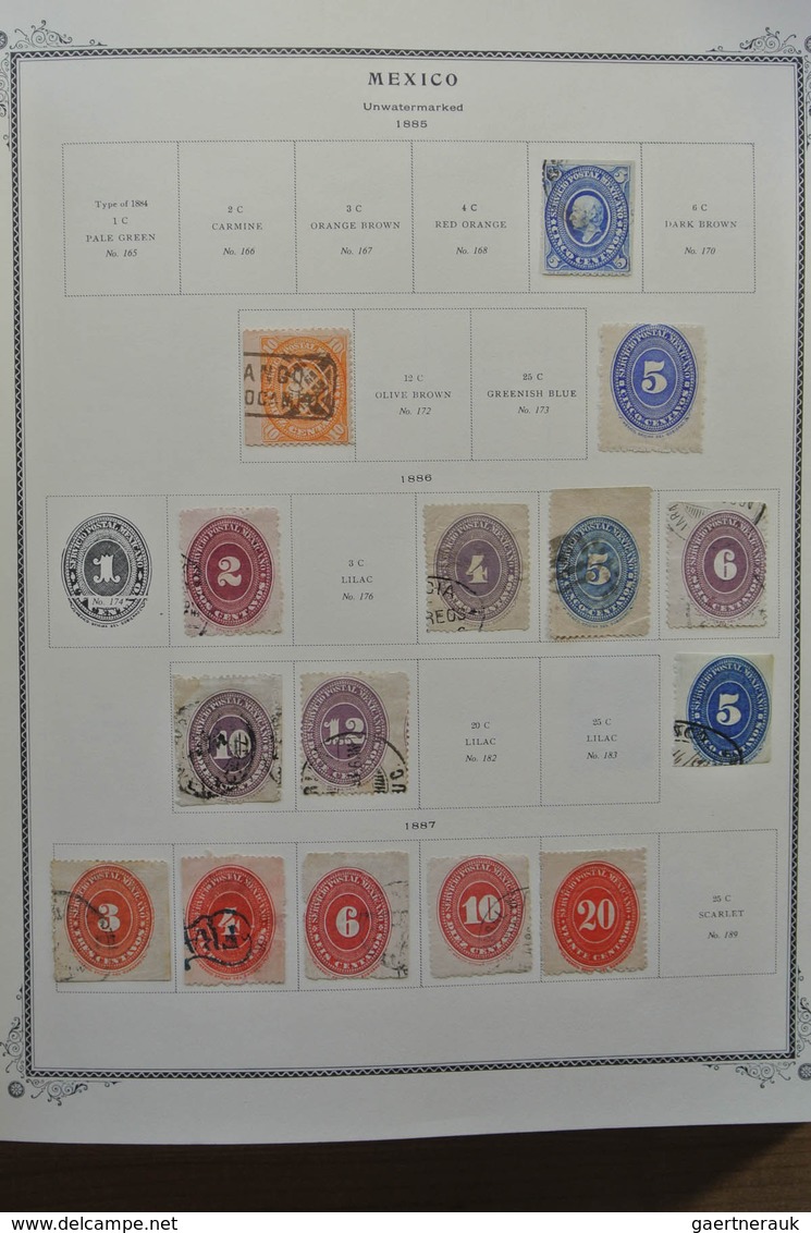 23659 Mexiko: 1870-1986. Nicely filled, mostly mint hinged collection Mexico 1870-1986 in fat Scott album.