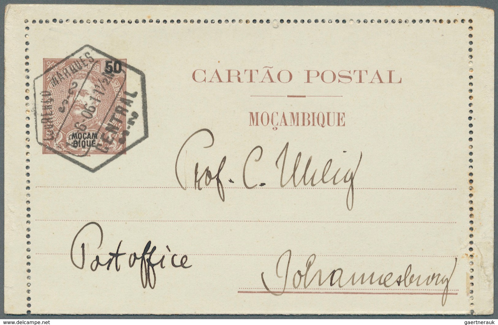 23667 Mocambique: 1894/1985, 192 covers, cards, ancient picture postcards, arimail, many good postal stati