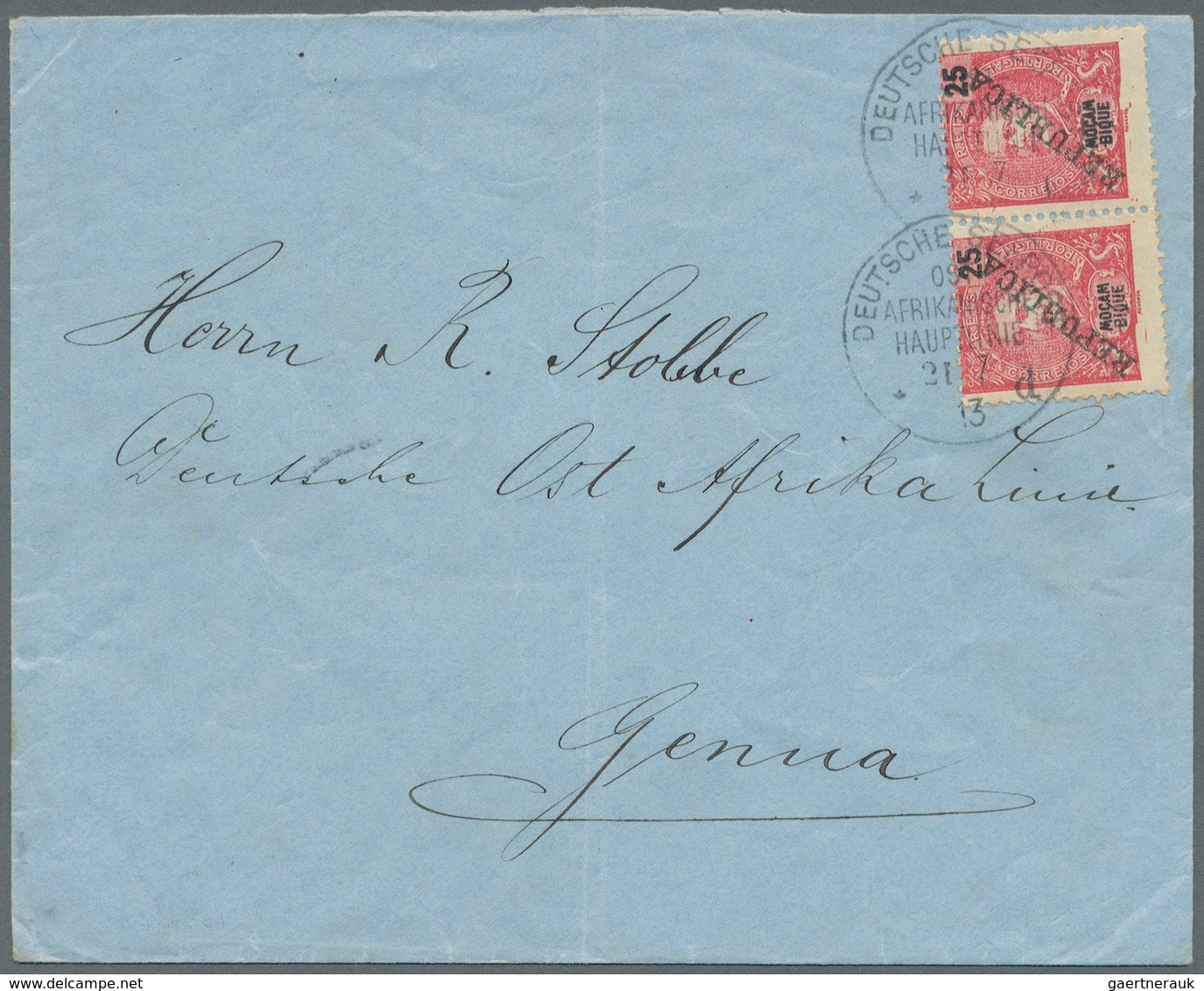 23669 Mocambique: 1895/1917, Mocambique/Area, Group Of Eleven Better Entires With Many Attractive Franking - Mozambique