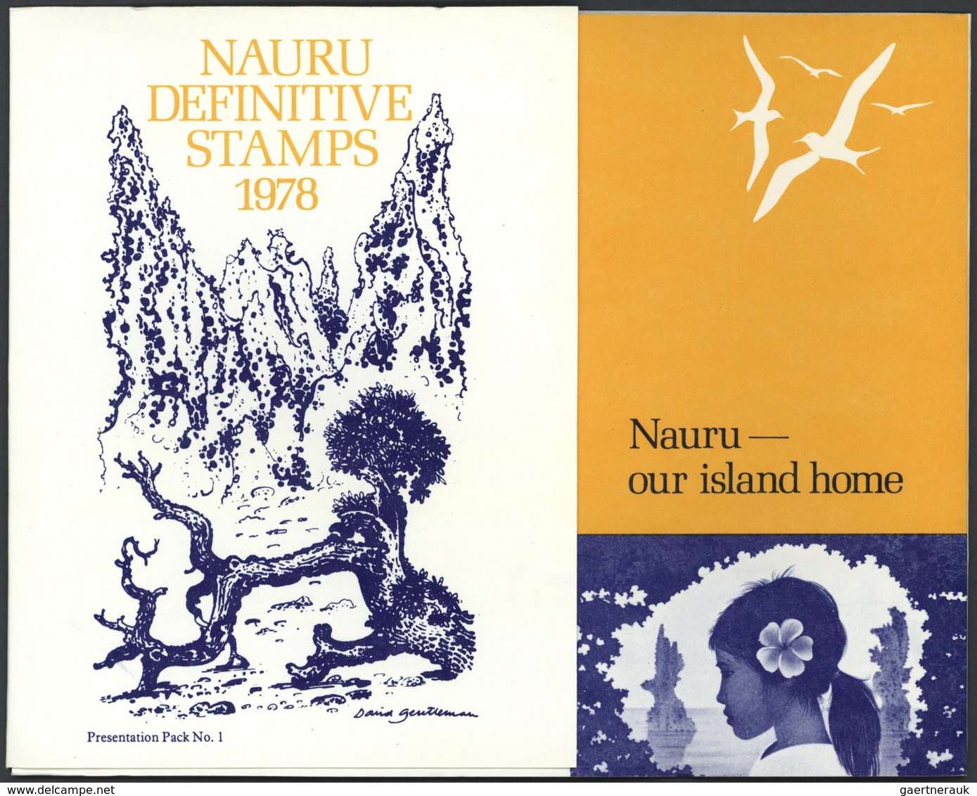 23684 Nauru: 1978, Holding Of Presentation Folders: 37 Pieces With Definitives And 124 Pieces With Commemo - Nauru