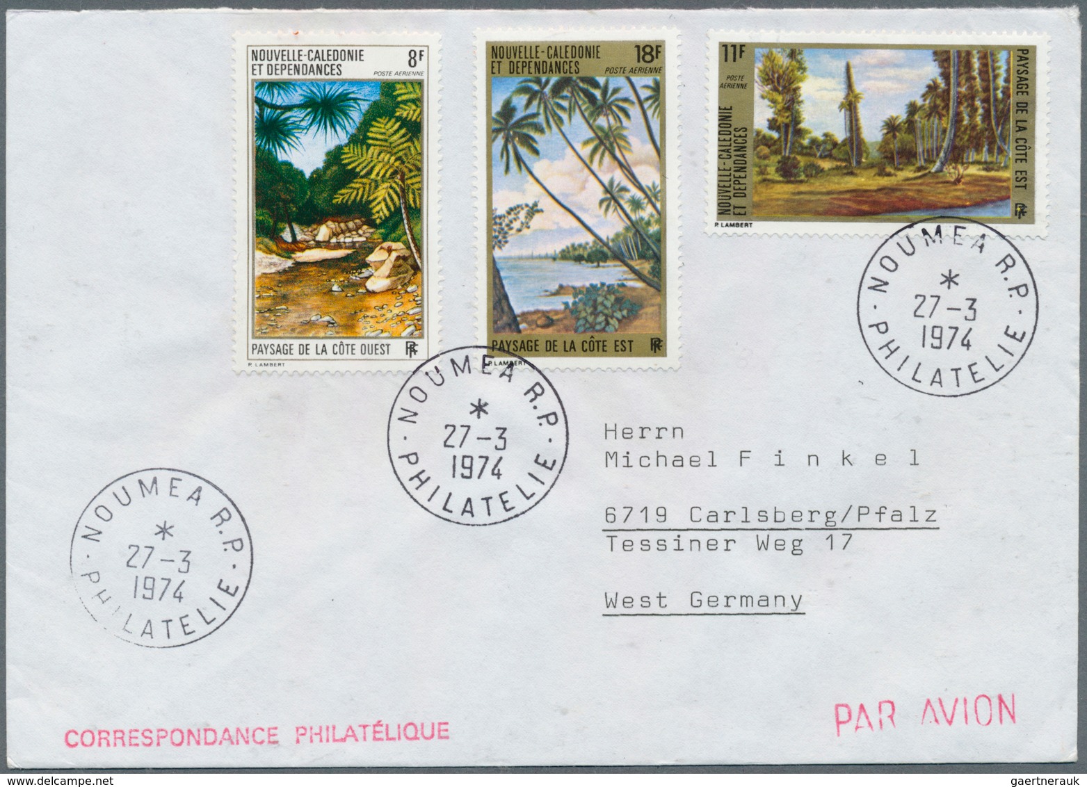 23705 Neukaledonien: 1900/1990 (ca.), collection of apprx. 130 covers/cards/ppc with plenty of interesting