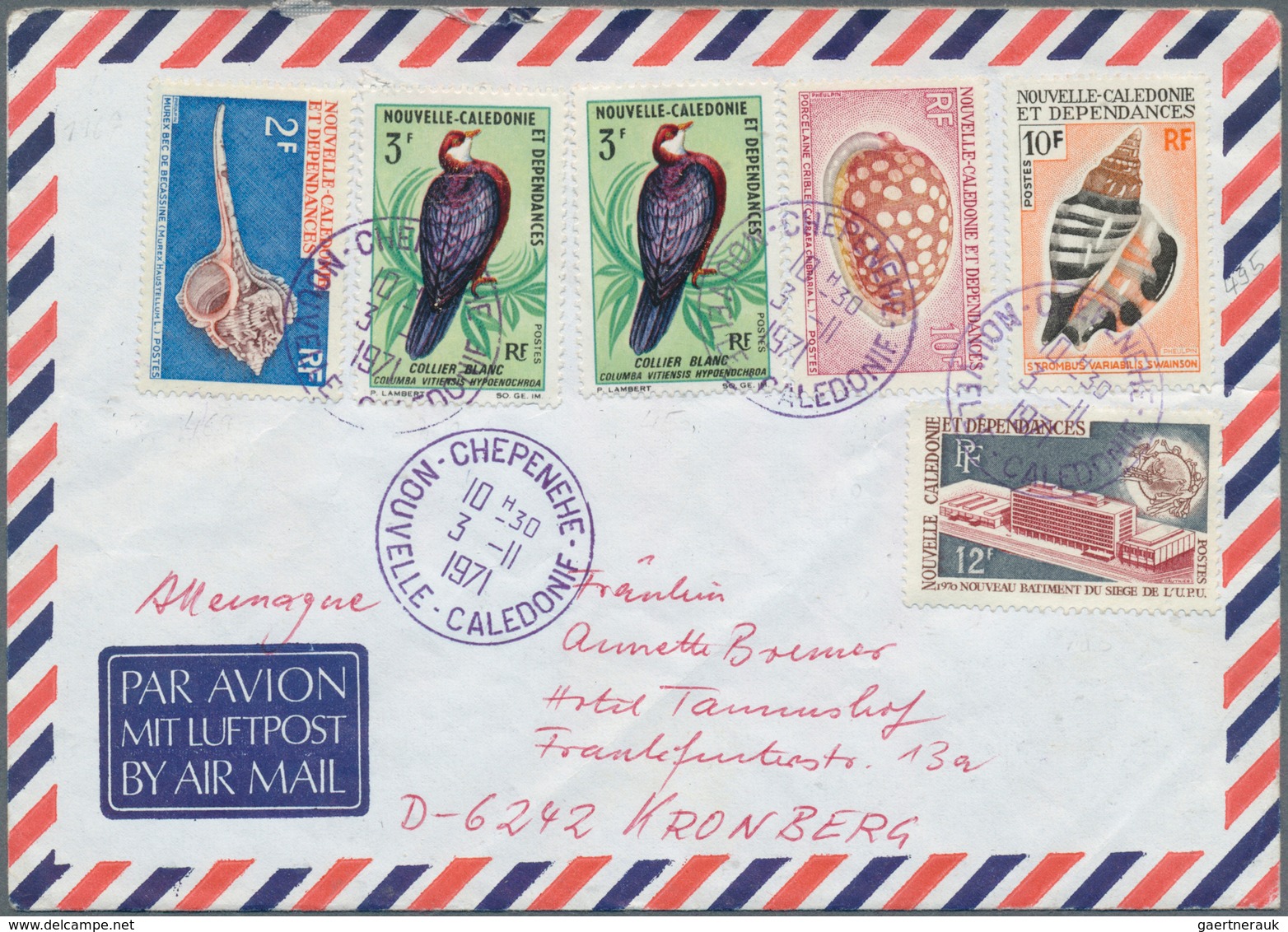 23705 Neukaledonien: 1900/1990 (ca.), collection of apprx. 130 covers/cards/ppc with plenty of interesting