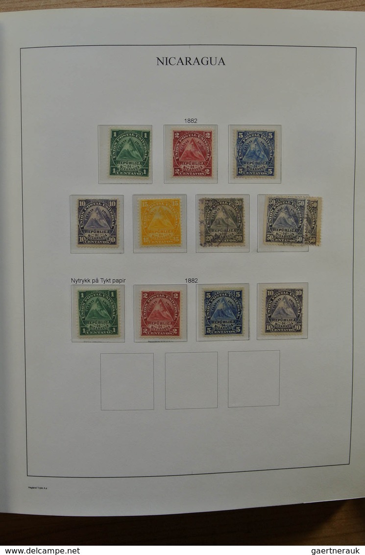 23711 Neuseeland: 1862-1978. Nicely Filled, MNH, Mint Hinged And Used Collection Nicaragua 1862-1978 On Se - Neufs