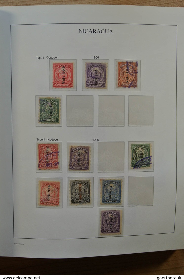 23711 Neuseeland: 1862-1978. Nicely filled, MNH, mint hinged and used collection Nicaragua 1862-1978 on se