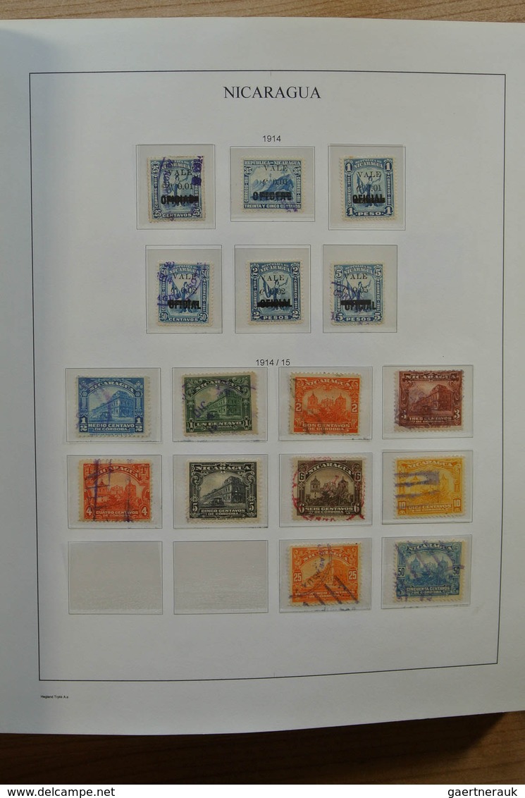 23711 Neuseeland: 1862-1978. Nicely filled, MNH, mint hinged and used collection Nicaragua 1862-1978 on se