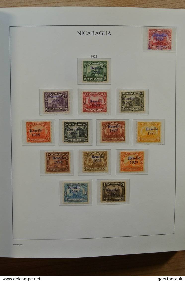 23711 Neuseeland: 1862-1978. Nicely filled, MNH, mint hinged and used collection Nicaragua 1862-1978 on se