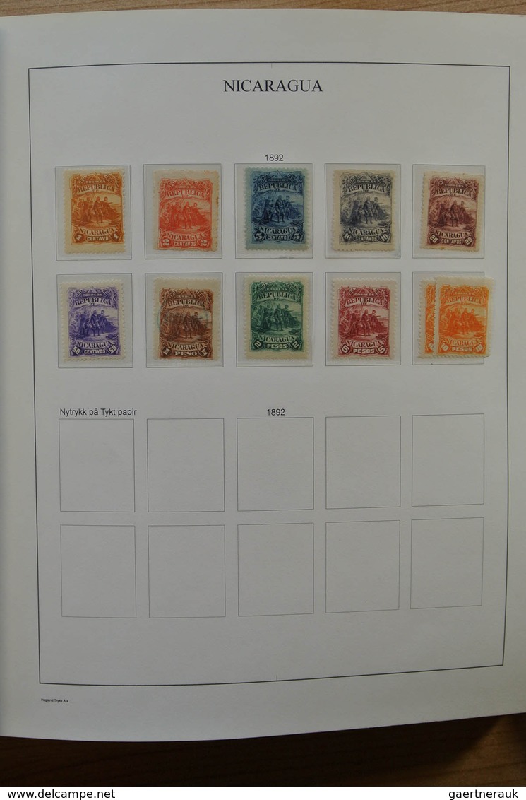 23711 Neuseeland: 1862-1978. Nicely filled, MNH, mint hinged and used collection Nicaragua 1862-1978 on se