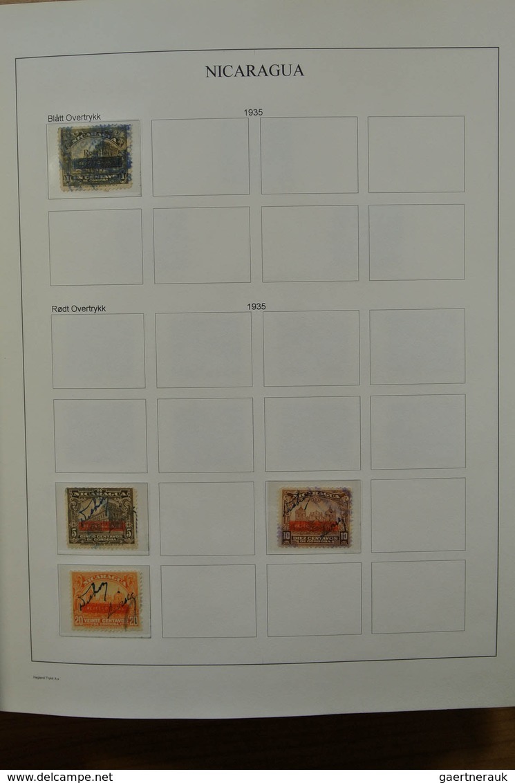 23711 Neuseeland: 1862-1978. Nicely filled, MNH, mint hinged and used collection Nicaragua 1862-1978 on se