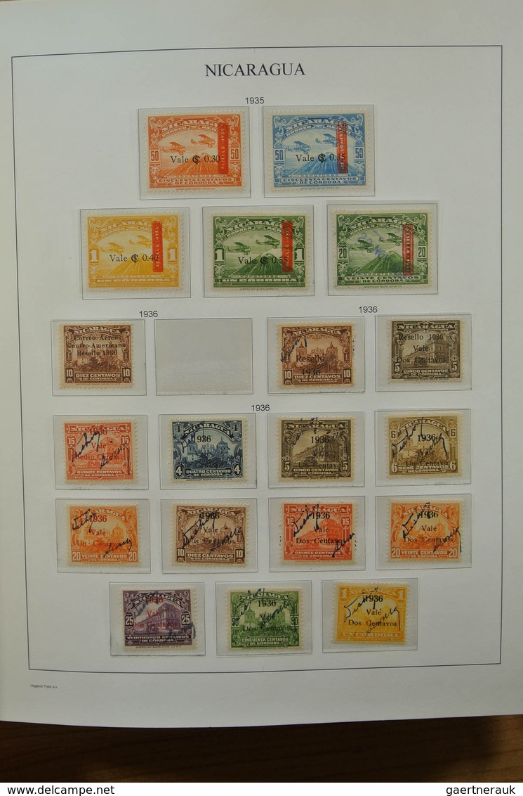 23711 Neuseeland: 1862-1978. Nicely filled, MNH, mint hinged and used collection Nicaragua 1862-1978 on se